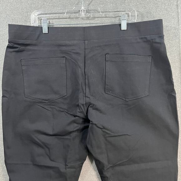 Susan Graver Petite Weekend Premium Stretch Slim-Leg Pants Black, Petite X-Large - Picture 4 of 8